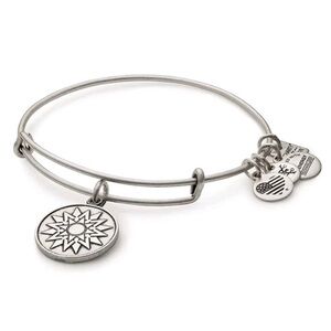 Alex and Ani Silver Charm Bangle